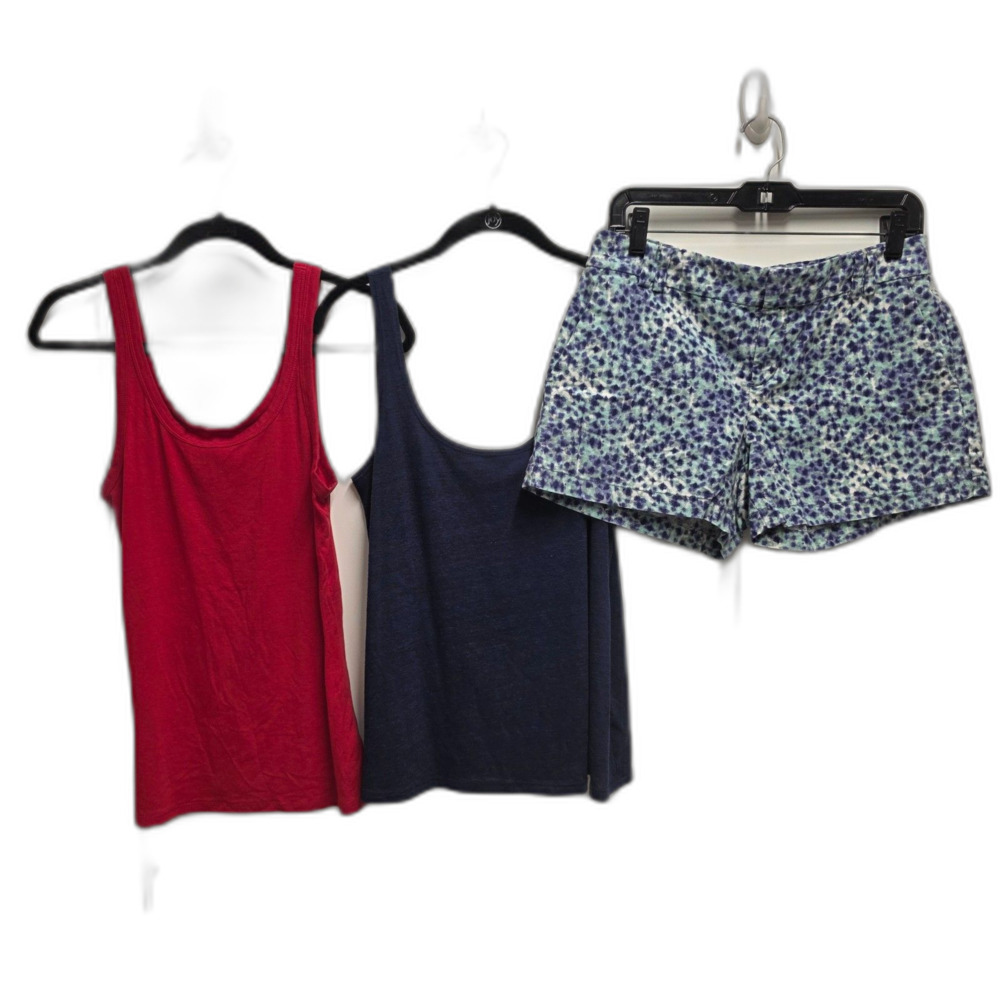 Women's Summer Clothing Bundle Old Navy Tank Time and Tru LOFT Shorts Size S 4